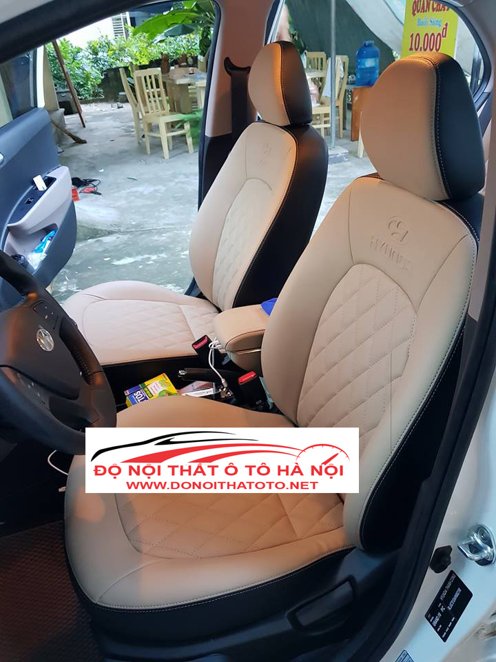 Bọc ghế da Hyundai i10 kiểu dáng sang trọng