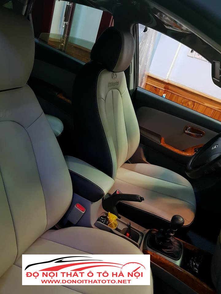 Bọc ghế da Hyundai Avante Màu Kem sang trọng